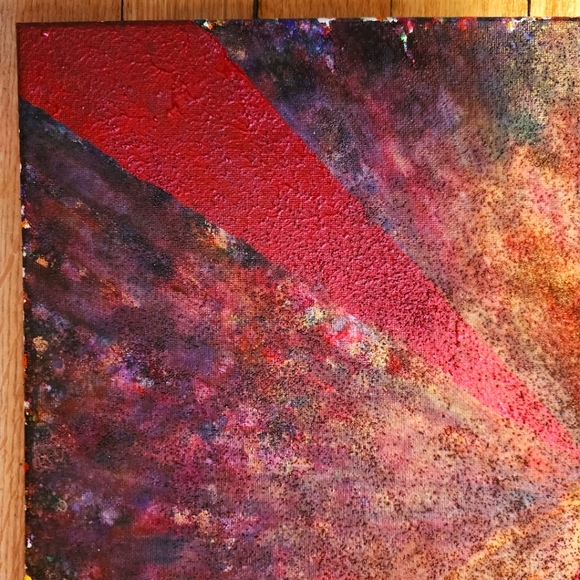 HANDCRAFTED Abstract Painting HANDPAINTED Artwork Stretch Canvas Wall Art Decor - Picture 7 of 14